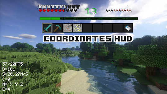 Coordinates HUD Mod Minecraft