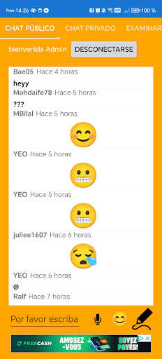 Vista previa de la aplicación