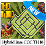 Hybrid Base COC TH 10 icon