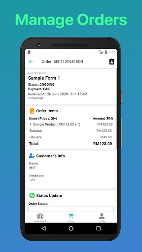 Orderla.my Admin Screen 3