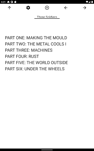 Book, Three Soldiers Screen 3