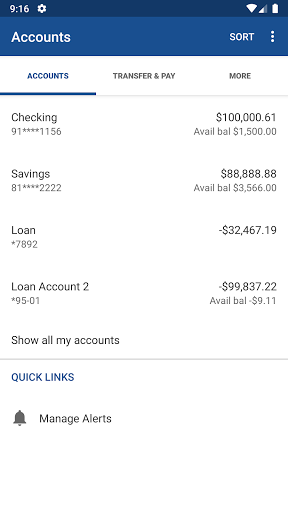 U.P. State Credit Union Screen 3