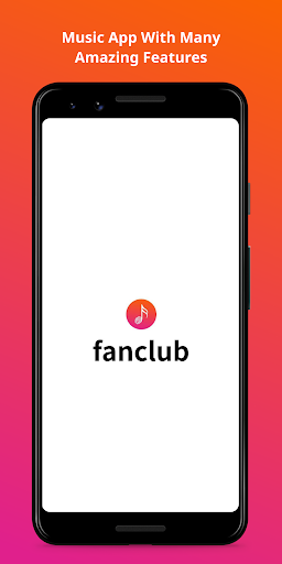 Android application fanclub music screenshort