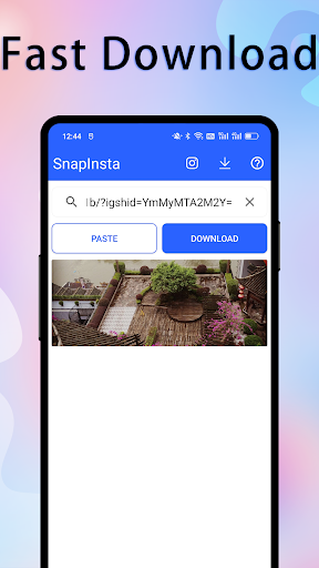 Android application Snapinsta: Video Downloader screenshort