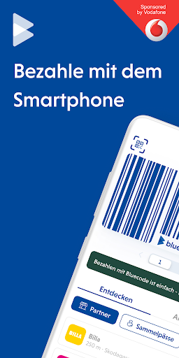 Android application Blue Code sponsored by Vodafon screenshort