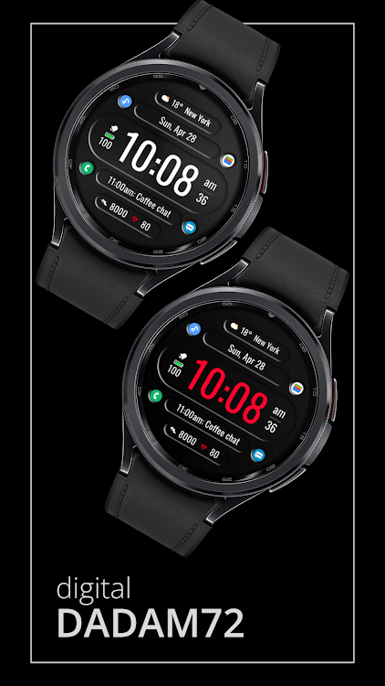 DADAM72 Digital Watch Face - New - (Android)