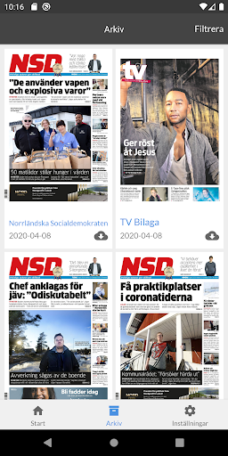 E-tidning NSD Screen 2