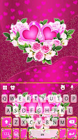 screenshot of Pink Rose Flower Theme