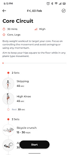 RockBody App Screen 3