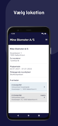 Android application Logbog Arbejdsgiver screenshort