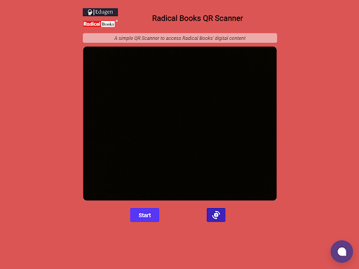 Radical Books QR Scanner Screen 3