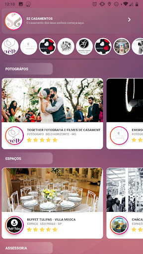 Android application S2 Casamentos screenshort