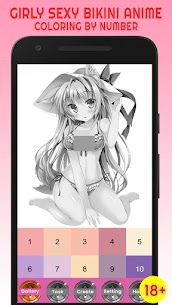 Sexy Girl Bikini Anime Color By Number – Pixel Art Apk Download 5