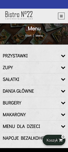 Android application Restauracja Bistro N.22 screenshort