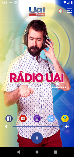 Android application Rádio Uai Farma screenshort