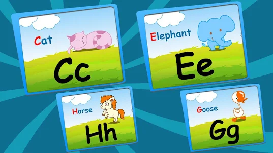 幼兒園寶寶學習ABC字母拼圖 - 幼兒英文拼圖教育小遊戲