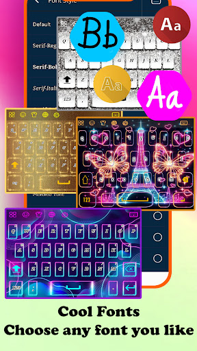 Android application Paris Eiffel Tower keyboard screenshort