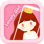 Cover Image of Unduh Pink lovely girl themes 1.5 APK