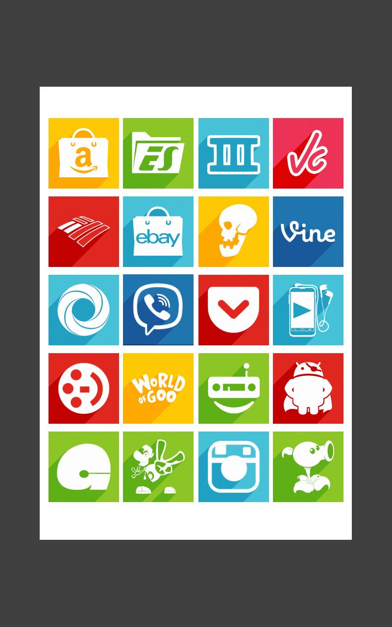 Android application ORIGAMI icon pack screenshort