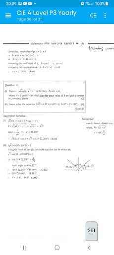 CIE A Level Maths P3 Yearly