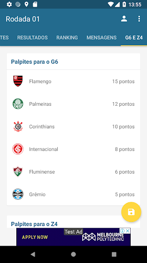 Bolão Bras - Brasileirão 2021