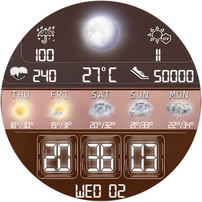 N-SPORT756 Weather DigitalFace screenshot 15