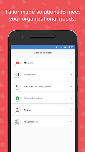 Screenshot of Zoho Solutions