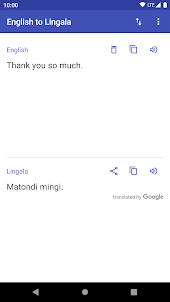 Lingala to English Translator