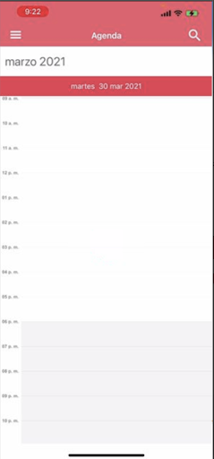 Android application Agenda screenshort