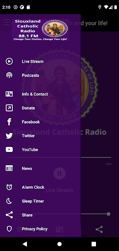 Siouxland Catholic Radio Screen 3
