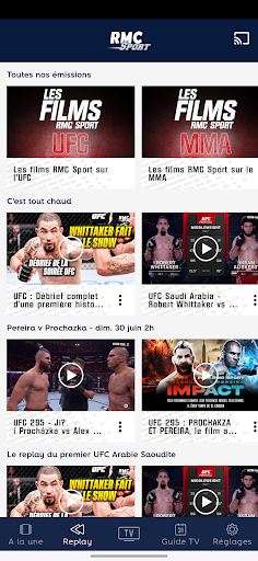 Screenshot of RMC Sport – Live TV, Replay