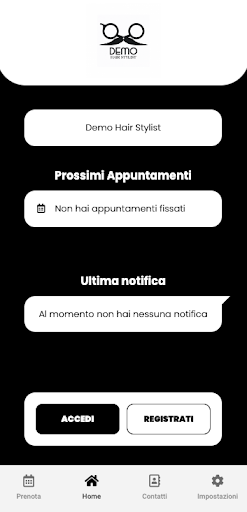 Demo Hair Stylist Screen 2