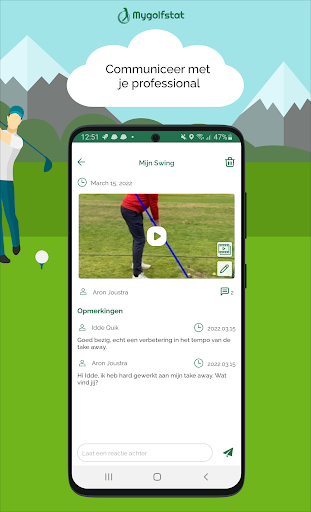 Android application Mygolfstat screenshort