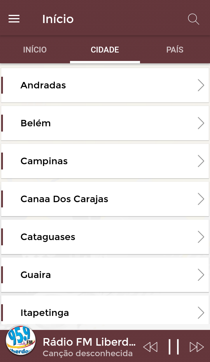 Android application Rádios Gospel - Evangélicas screenshort