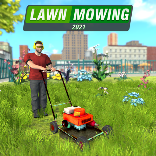 Lawn Mowing Grass Cutting Game Windowsでダウンロード
