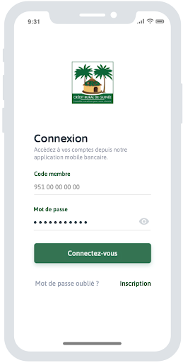 Android application Credit Mobile par Crédit Rural screenshort