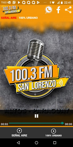 Android application Radio San Lorenzo FM 100.3 screenshort