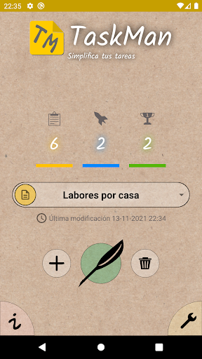 Android application TaskMan screenshort