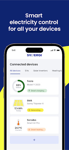 Android application Synergi screenshort