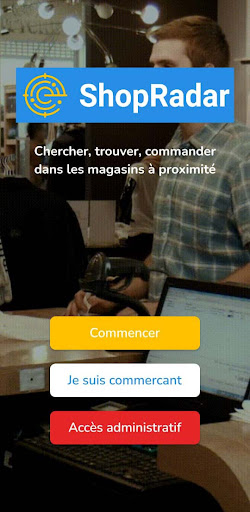 Android application ShopRadar screenshort