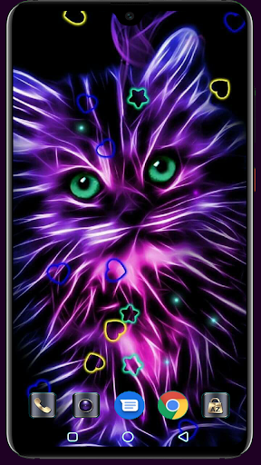 Neon Animals Wallpaper