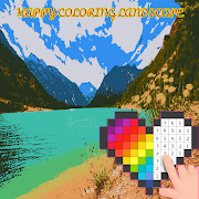 Landscape Pixel Art Coloring By Number