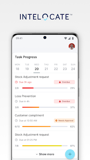 Android application Intelocate screenshort