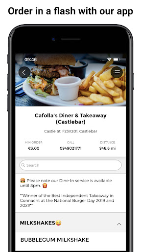 Android application Cafolla's Takeaway Castlebar screenshort