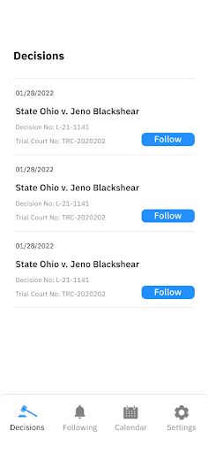 Android application Ohio 6th Dist Court of Appeals screenshort