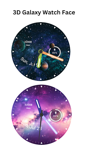 3D Galaxy Watch Face screenshot 3