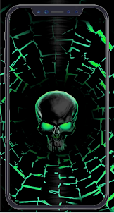 Black Skull Wallpaper HD 4K