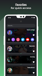 Twitch streamers' social media 1.2.3 APK screenshots 2