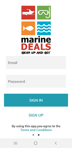 Android application Marine Deals screenshort