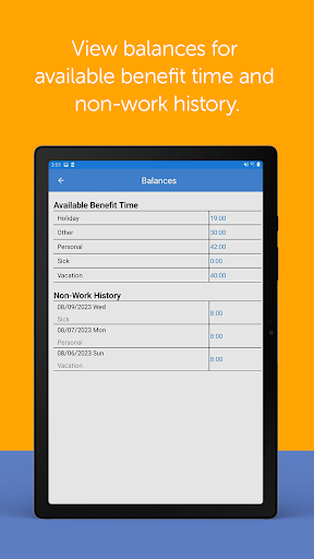 Screenshot of PayClock